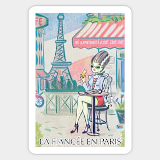 The Bride in Paris Sticker